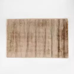 Tapete Expressions Pie De Cama Viscosa 85X55Cm Taupe