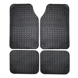 Tapete Lafa Racing Lf-5170 Caucho Negra 4 Piezas