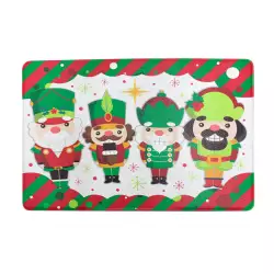 Tapete Miro Christmas   60X40Cm Rojo Verde  Pvc 1