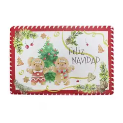 Tapete Miro Christmas   60X40Cm Rovere  Pvc