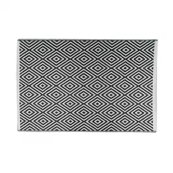 Tapete Outdoor Toskana 120X180Cm Negro Polipropileno