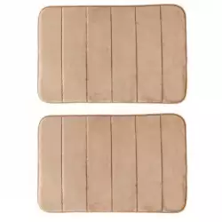 Tapetes de Baño Memory Expressions Line Setx2 40X60cm Taupe