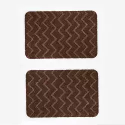 Tapetes De Entrada Expressions Set 2 Ud 60X40Cm Cafe Polipropilen