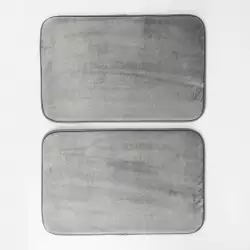 Tapetes Memory Liso Expressions Setx2 40X60 Gris