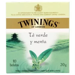 Té Verde Menta Twinings 20 Gr X 10 Bolsas