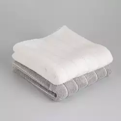 Toalla Expressions Set Magestic 40X70Cm Gris 600 Gr 2 Ud 100% Alg