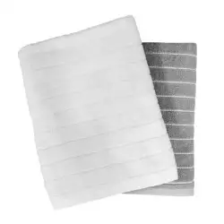 Toalla Expressions Set Magestic 70X140Cm Gris 600 Gr 2 Ud 100% Al