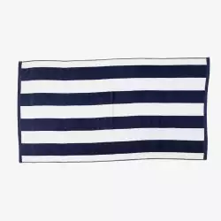 Toalla Playa Expressions 80X150Cm Azul Oscuro Algodon Tobeacsrbl