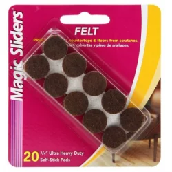 Tope Magic Slider 61215 Marron 1 Pulgada Redondo X20 Unidades