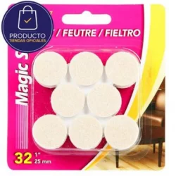 Tope Magic Slider 63417 Beige 1 Pulgada Redondo X32 Unidades