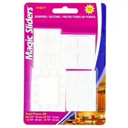 Tope Puerta Magic Slider 78977 Transparente Cuadrado-Redondo X48 U