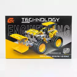 Tractor Armable Maypa 34X6Cm Amarillo Plastico