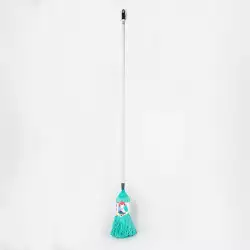 Trapero De Microfibra Agua Marina 250Grs Cabo Laminado 140Cms Cab-