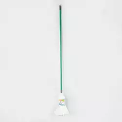 Trapero De Microfibra Blanco 250Grs Cabo Laminado 140Cms Cab-029