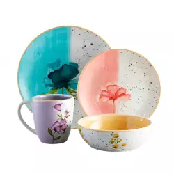 Vajilla Corona Armonía 4 Puestos 16 Piezas