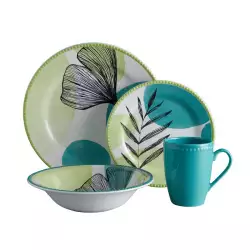 Vajilla Corona Artemisa 4 Puestos 16 Piezas