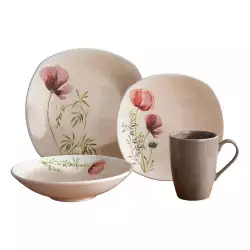 Vajilla Corona Malli 4 Puestos 16 Piezas