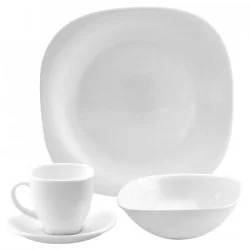 Vajilla Expressions 16Pz Semicuadrada En Vitrocerámica