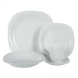 Vajilla Expressions 20Pz Semicuadrada En Vitrocerámica