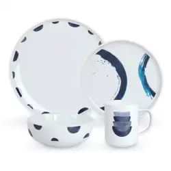 Vajilla Expressions 4 Puestos 16 Piezas