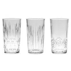 Vaso atmosfera setx3 260ml whisky alto en vidrio ye7300950