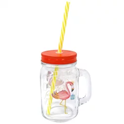 Vaso Expressions 450Ml Mason Magic Animals Surtido En Vidrio
