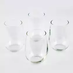 Vaso largo borgonovo ducale setx4 490ml en vidrio 11096045