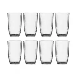 Vaso Largo Cristar Estambul 442 Ml 8 Ud Vidrio 0911Cl8