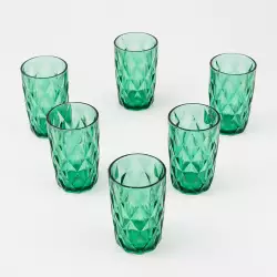 Vaso Qing Ping Guo Verde 400 Ml 6 Ud Vidrio P36113A/6Cb