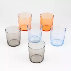 Vasos Lav Bodega 340 ml Set de 6 Piezas Colores Surtidos