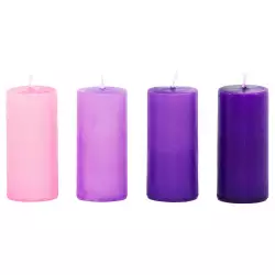 Vela Adviento Set X 4 3.8 X 8Cm 21905