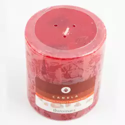 Vela Decorativa Canela Iluminata P33Ccnr-Rojo