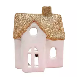 Villa Navideña Decorativa Con Luz Santini