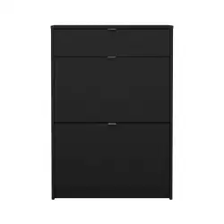 Zapatero Tvilum Shoes 70X24X125Cm Negro