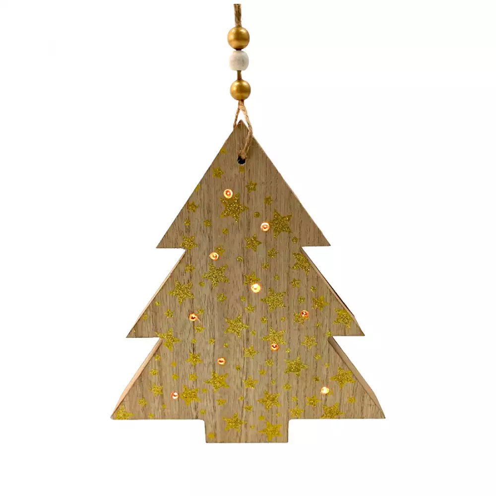 Adorno Arbol Santini Con Luz  3X22Cm Natural