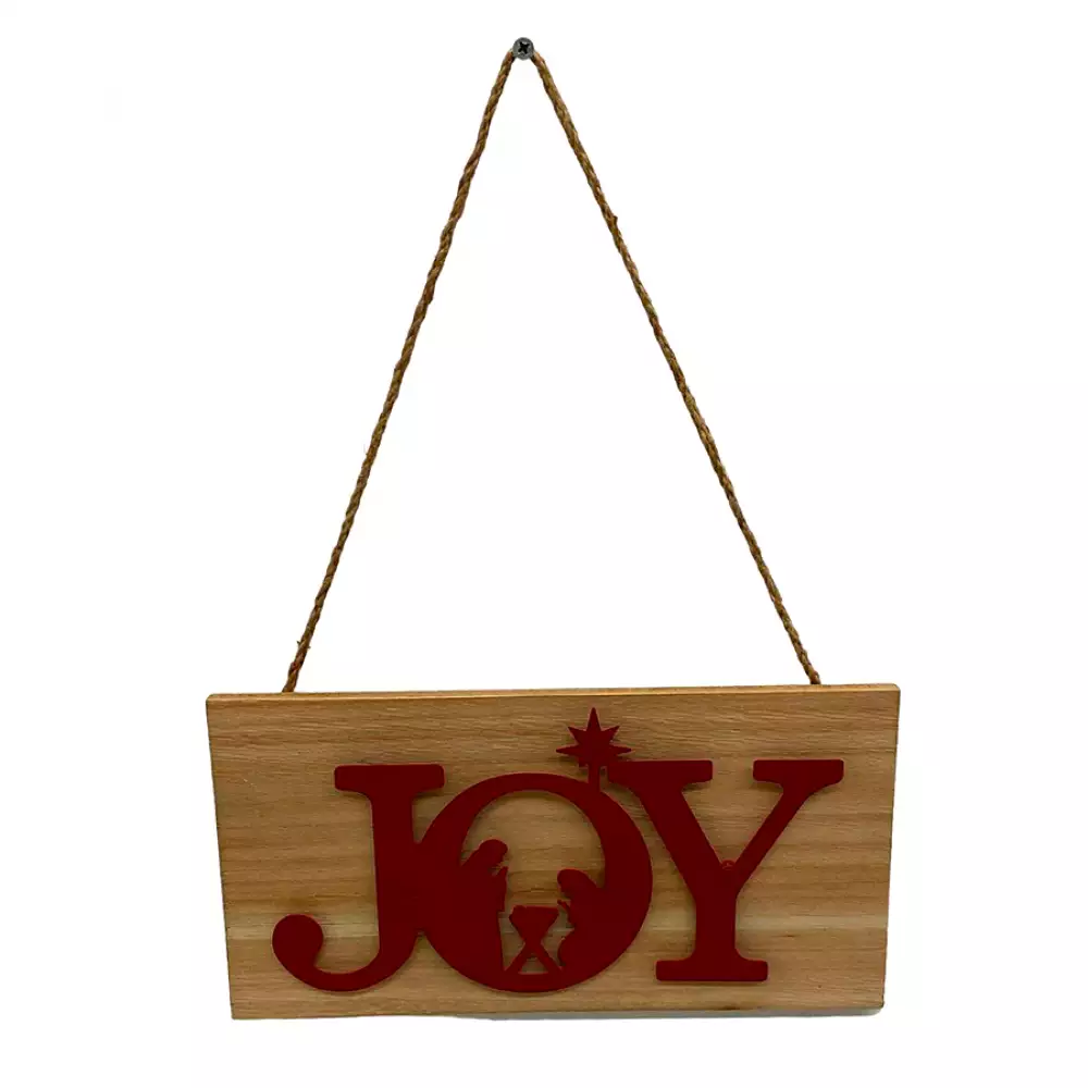 Adorno Colgante Navideño Joy Rojo Santini