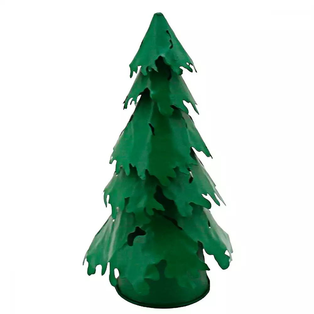 Adorno Nav Arbol Deco Verde 20X20X37Cm Santini 200-4200122