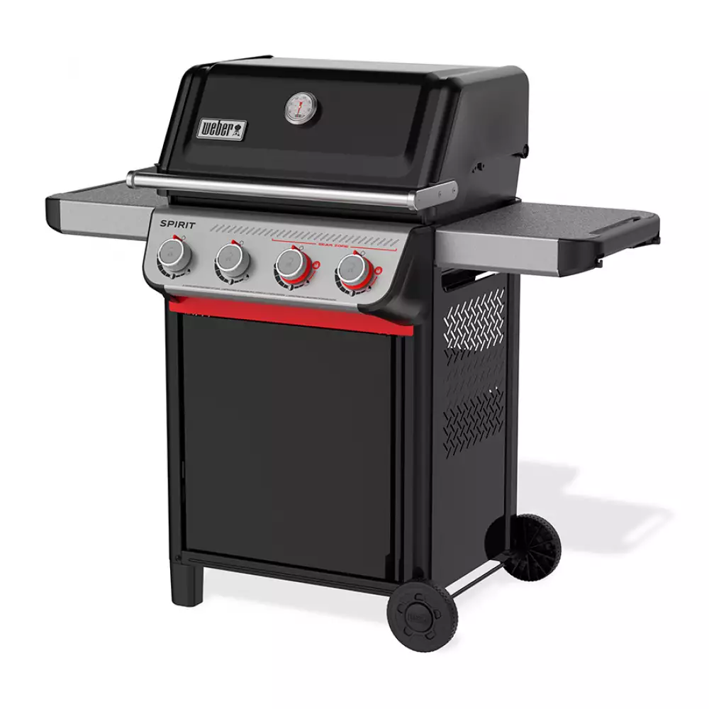 Asador A Gas Weber Spirit E425 4 Quemad 131X117X67Cm Negro Acero
