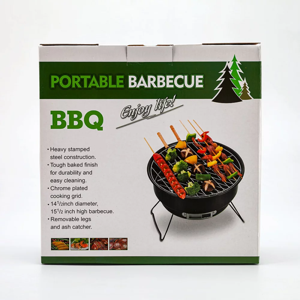 Asador Carbon Bbq Redondo 26cm bg157