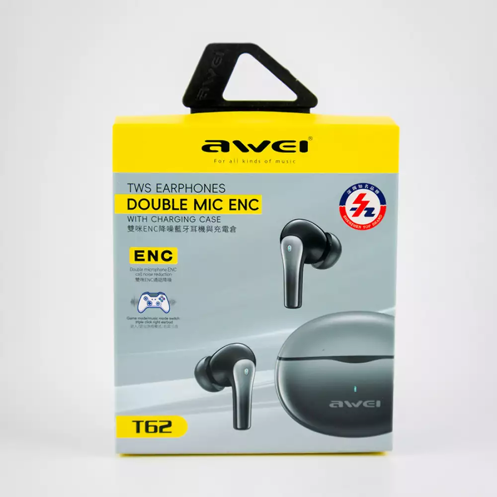 Audifonos Awei Inalambricos 5 V 300 Ma T62 Tws