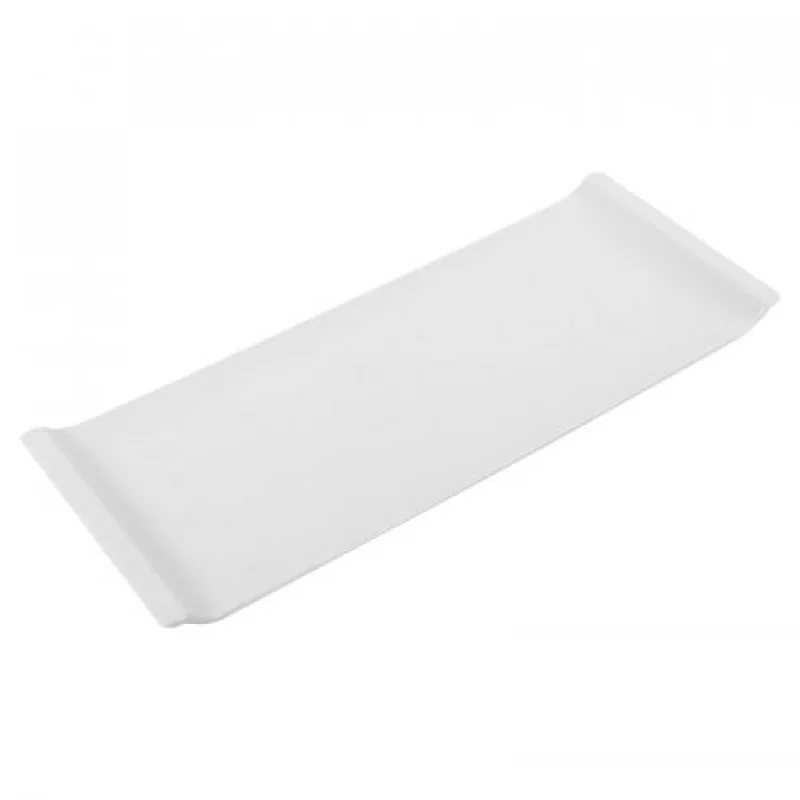 Bandeja Expressions Rectangular 12X1X31Cm Blanco Porcelana