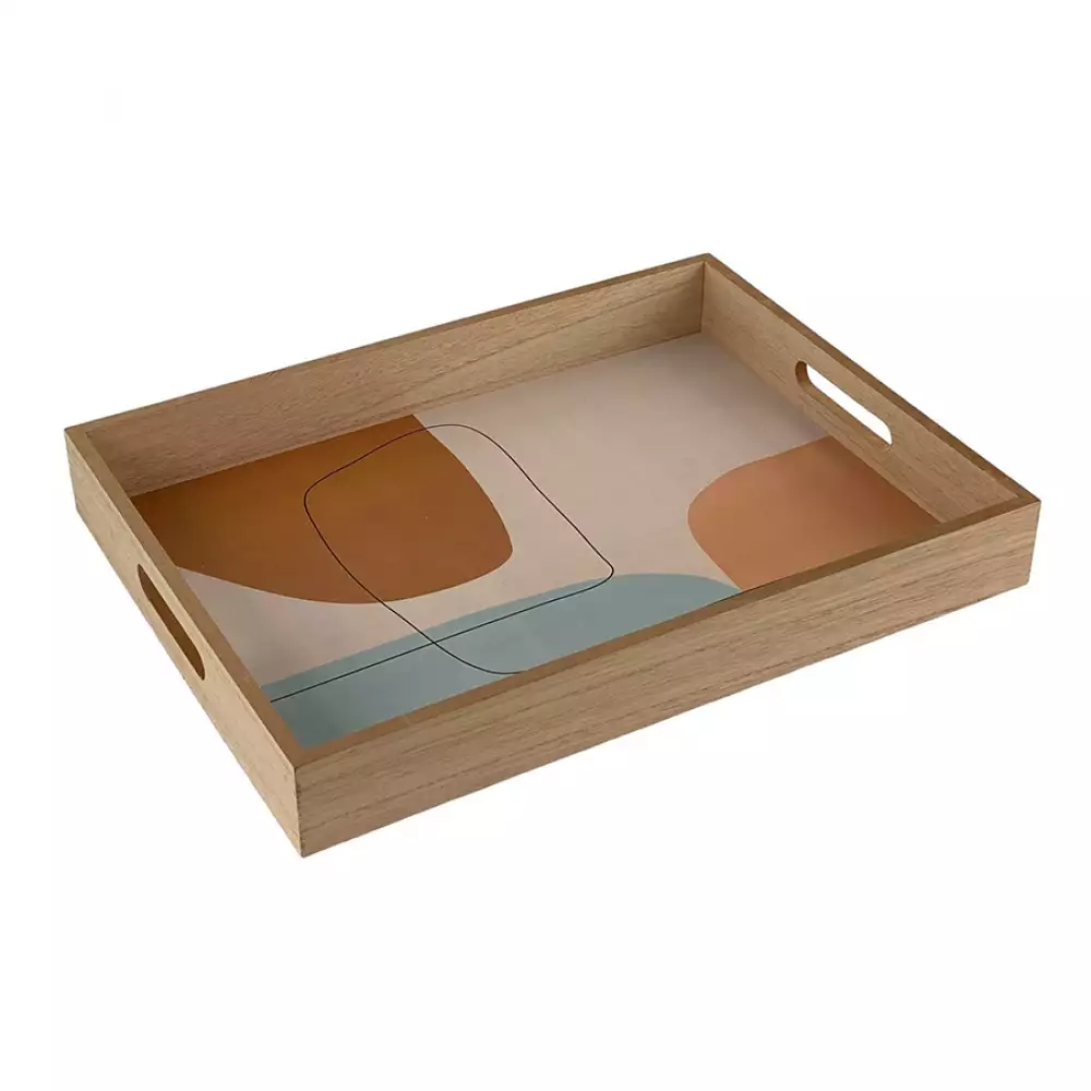 Bandeja Rec Concepts Sweet Mocca 44X4X44Cm Multicolor Mdf 532-