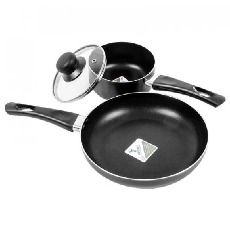 Bateria De Ollas Alpine Negro 7 Ud Antiadherente Ai 20632B