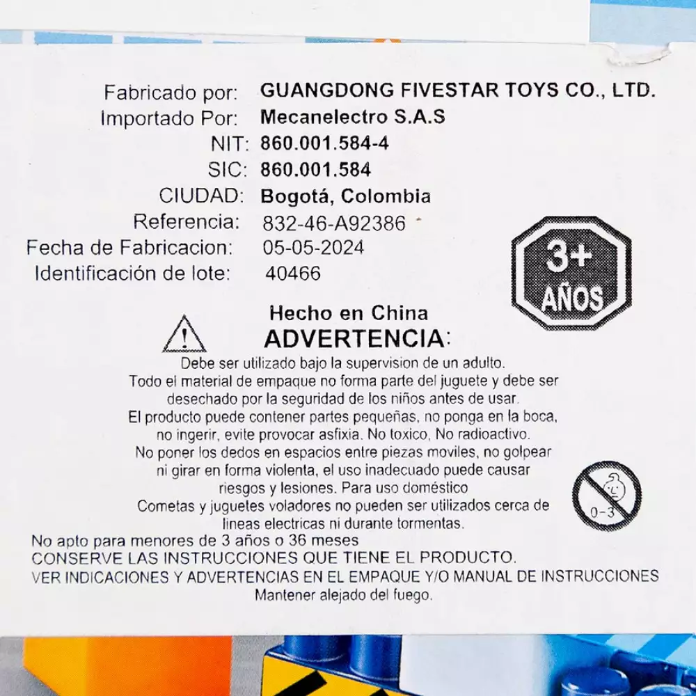 Bloques Maypa Estacion Policia 29X7Cm Azul 120 Pz Plastico