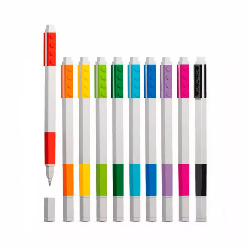Boligrafos Iconic Gel Pens Lego Set 10 Ahoscssan1004