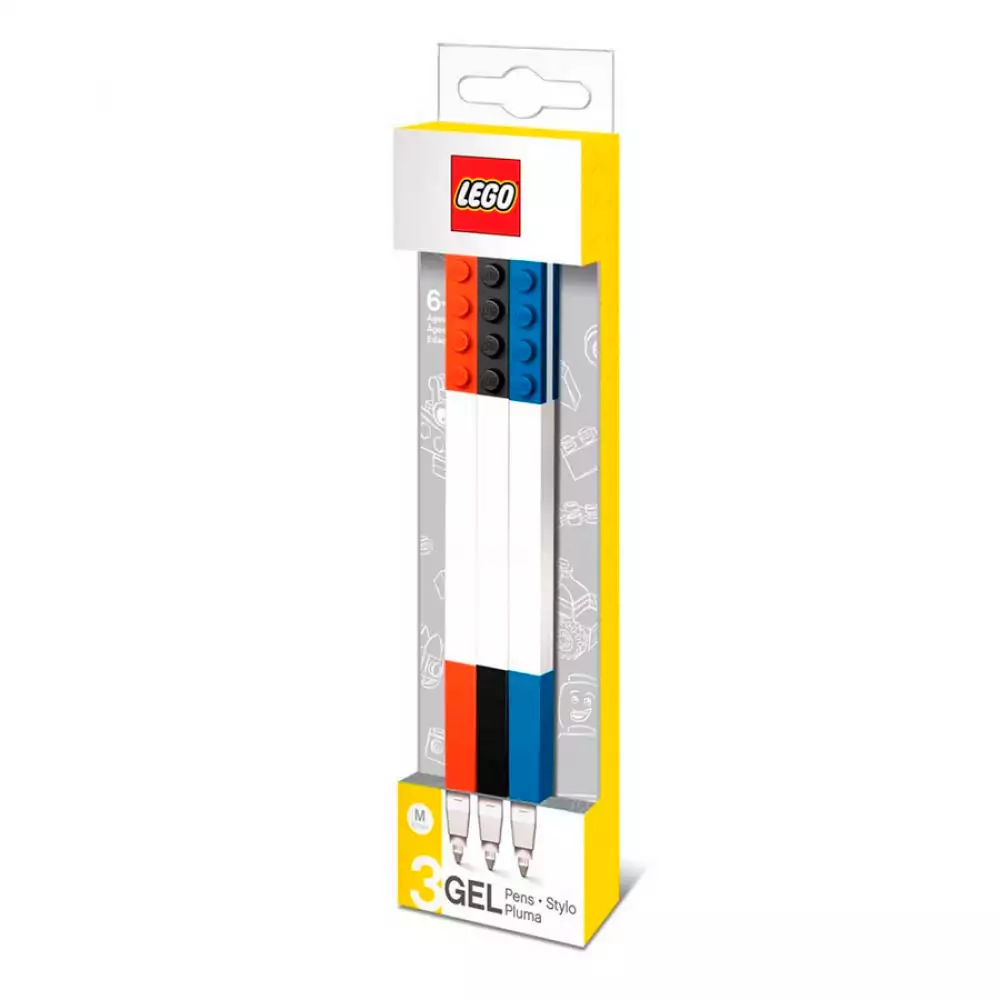 Boligrafos Iconic Gel Pens Lego Set 3 Ahoscssan1003