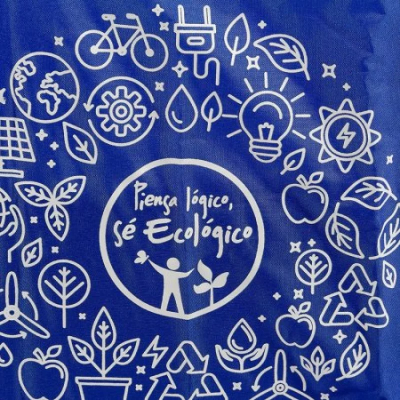 Bolsa Ecológica Autoempacable1Brand Solutions - Azul