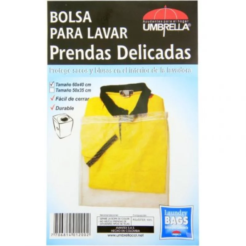 Bolsa Lavadora Ropa Delicada Umbrella Blanco