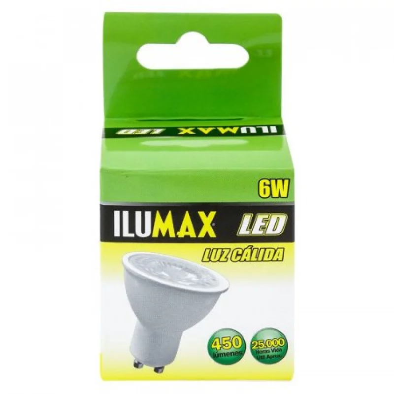 Bombillo Led Ilumax Gu10 6W Luz Cálida
