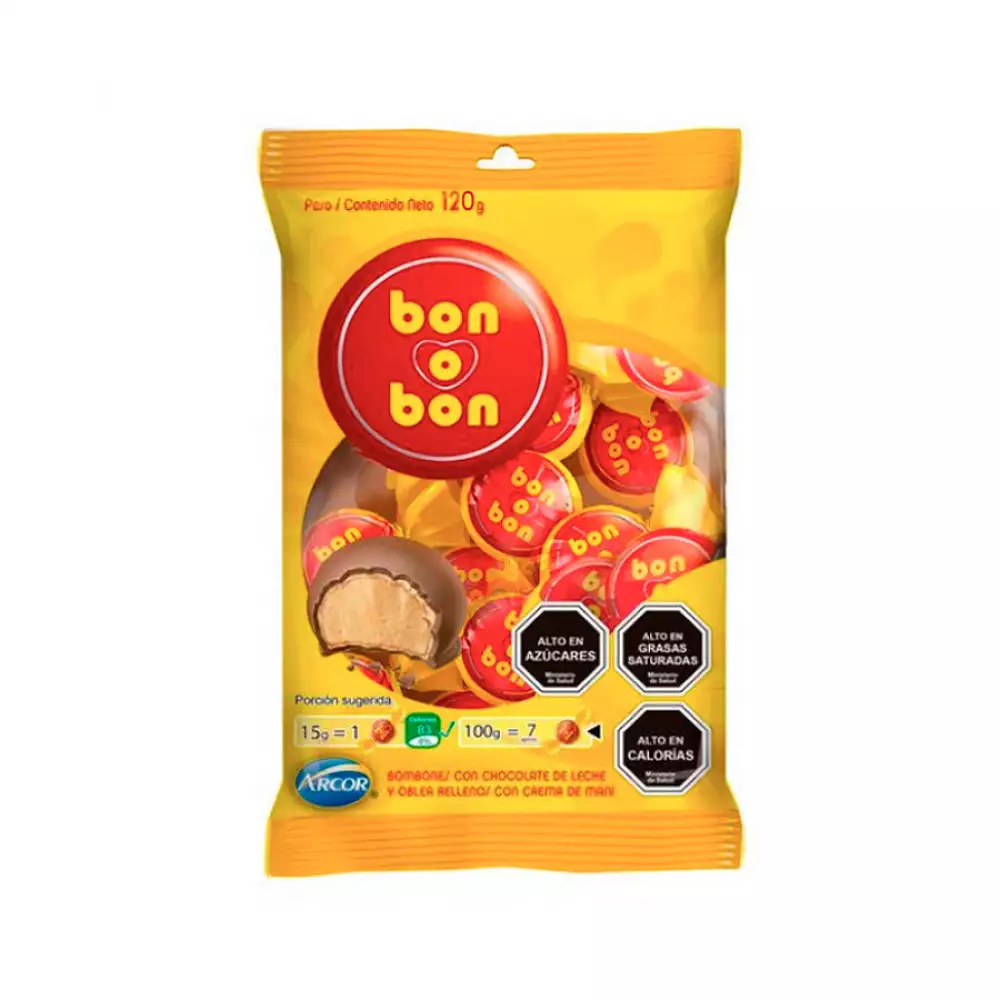 Bombon Bon O Bon 120 Gr Dulce De Leche 90107951151
